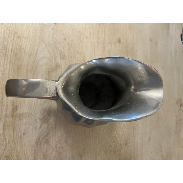 Early 20th Century Vintage Pewter Pitcher For Sale - Image 5 of 6