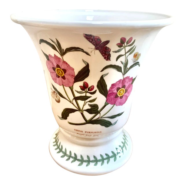 Portmerion Botanic Garden Purple Rock Rose Large Vase For Sale