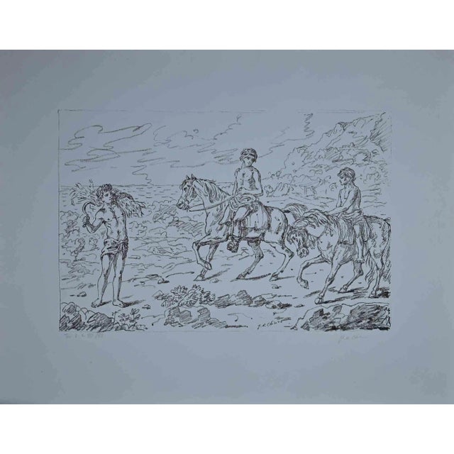 Giorgio de Chirico, The Sons of Archon: Plate 8, 1948, Lithograph For Sale