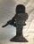 1950s 1950s Metal Bust Sculpture of a Violinist For Sale - Image 5 of 11
