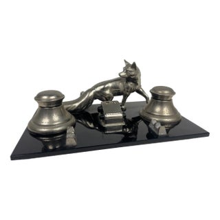 Pen Holder with Inkwell and Calendar, 1920s For Sale