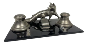 Pen Holder with Inkwell and Calendar, 1920s