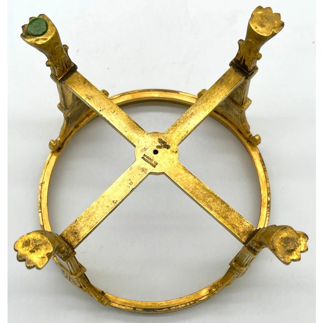 Empire Style Ormolu & Cut Crystal Compote/ Tazza For Sale - Image 12 of 12