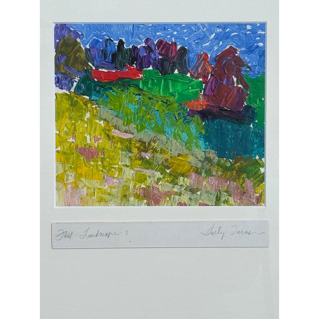 Fall Landscape - 3 Exceptional Mid-Century Modern Landscape by noted Virginia artist Sally Turner (American - 20th...