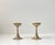 Gold Mid-Century Modern Scandinavian Brass Candleholders, 1960s, Set of 2 For Sale - Image 8 of 8