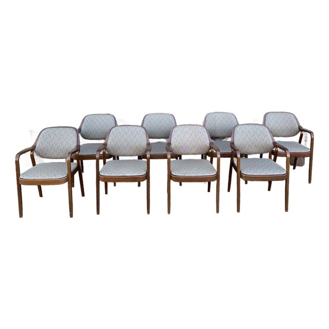Set of 8 Don Pettit for Knoll Office Armchairs For Sale