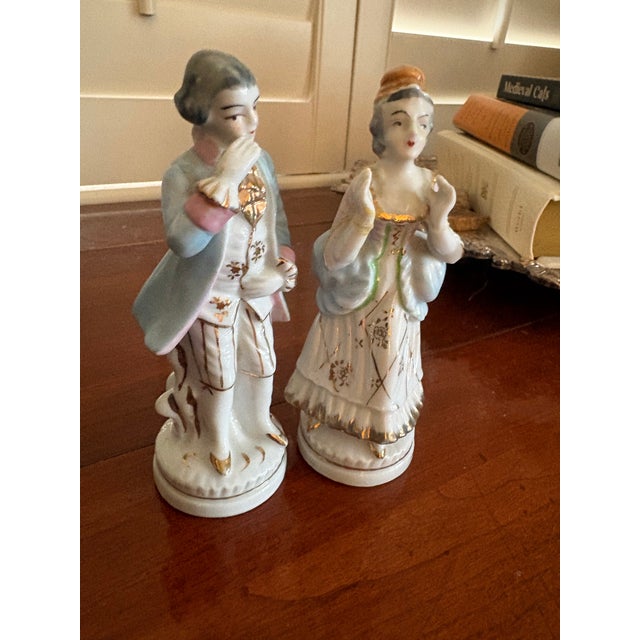 Beautiful 8” Colonial Figurines from Occupied Japan (1940s)