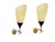 Italian Glass & Brass Wall Sconces in the style of Stilnovo, 1960s, Set of 2 For Sale - Image 12 of 12