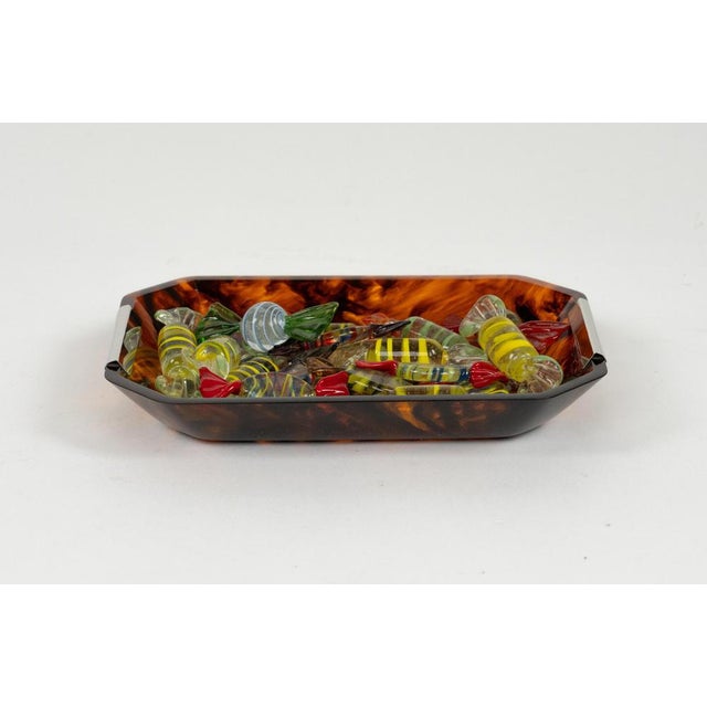 Mid-Century Modern Tortoiseshell Acrylic Vide-Poche from Christian Dior, 1970s For Sale - Image 13 of 14