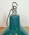Industrial Petrol Enamel Factory Pendant Lamp, 1960s For Sale - Image 11 of 17