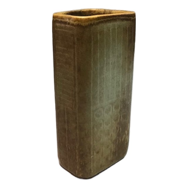 Brown Stoneware Vase by Gunnar Nylund for Rörstrand, 1950s For Sale