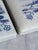 Three miniature, beautiful early Delft faience tile Hand painted cobalt blue of three seperate landscapes.