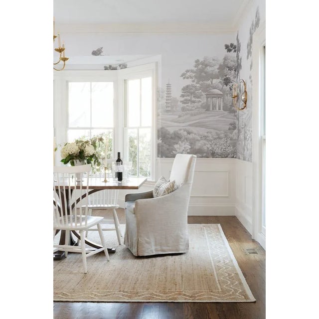 Tan Erin Gates by Momeni Orchard Ripple Natural Hand Woven Wool and Jute Area Rug 8' X 10' For Sale - Image 8 of 10