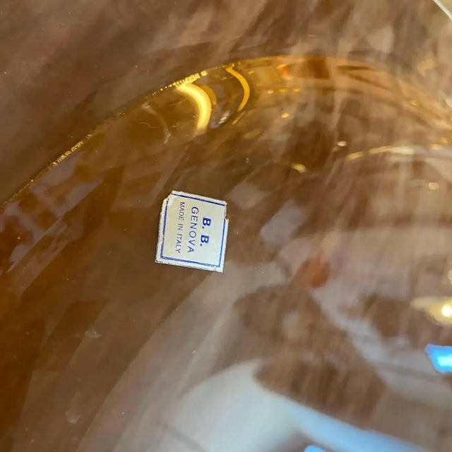 1980s 1980s Modernist Lucite and Silver Plated Oval Tray by B & B Genova For Sale - Image 5 of 8