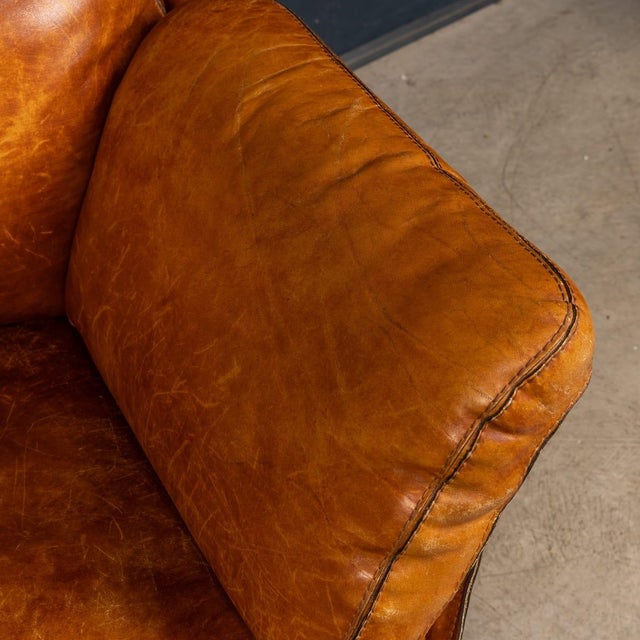 Vintage French Leather Chairs in the style of Roche Bobois, 1970s, Set of 2 For Sale - Image 16 of 18