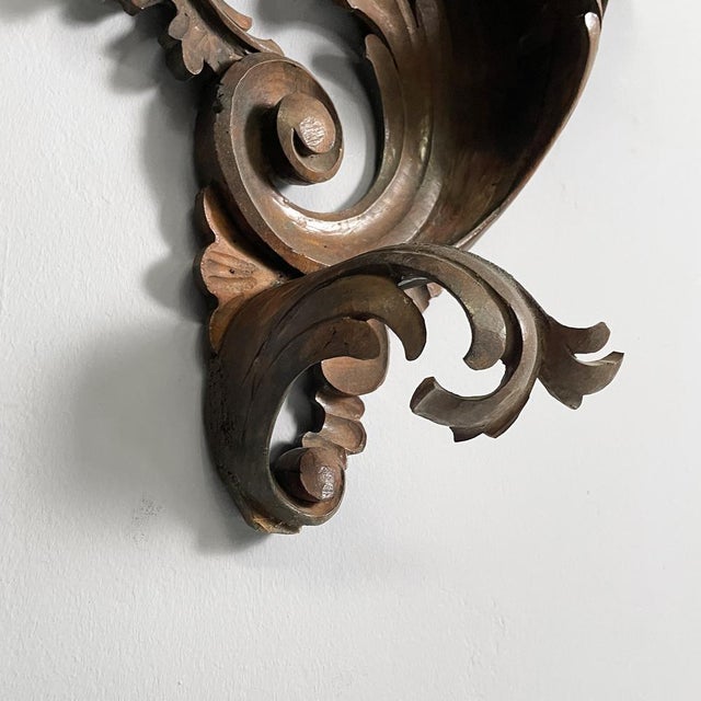 Italian Wall Shelf in Crafted Wood, 1930s For Sale - Image 15 of 18