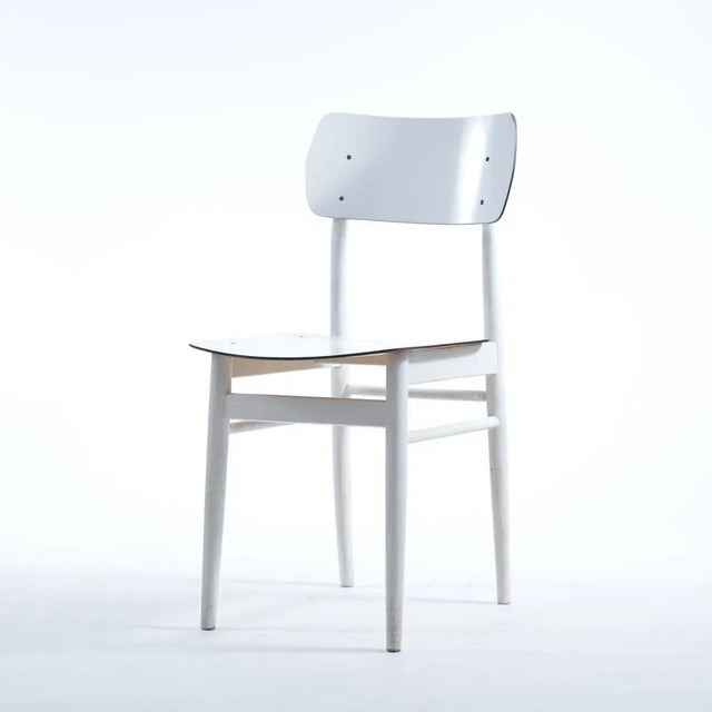 Mid-Century Czechoslovak White Oak & Formica Chair from TON, 1960s For Sale - Image 14 of 14