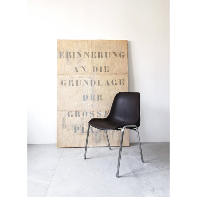 This set of 6 molded shell chairs model 'Europa' by Helmut Starke was produced by the Oskar Winkler company in the 1970s....