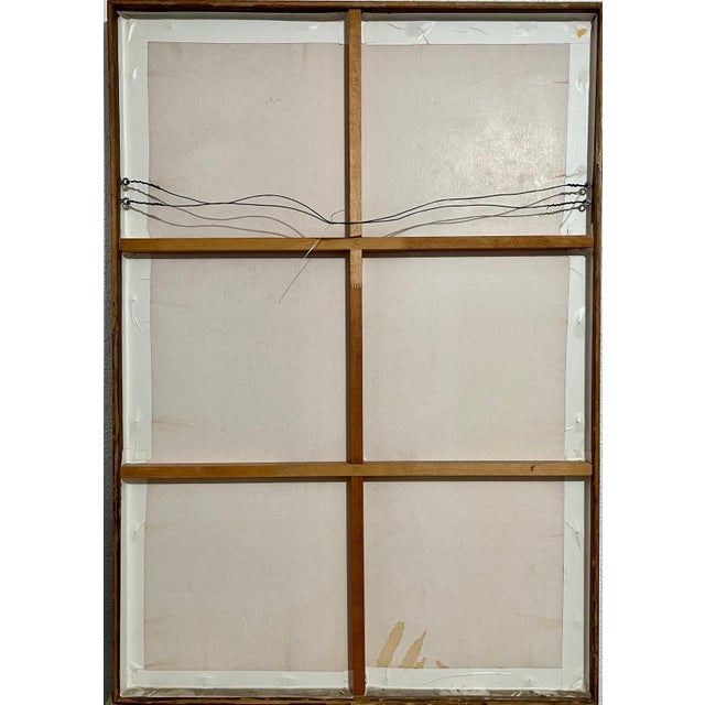 Karl Zerbe, Boston Modernist Painting Floral Foliage Collage German Expressionist Karl Zerbe, 1965 For Sale - Image 9 of 17