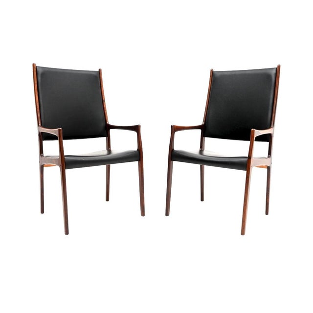 Vintage Danish Dining Chairs by Arne Hovmand-Olsen for Mogens Kold, 1960, Set of 10 For Sale - Image 4 of 11