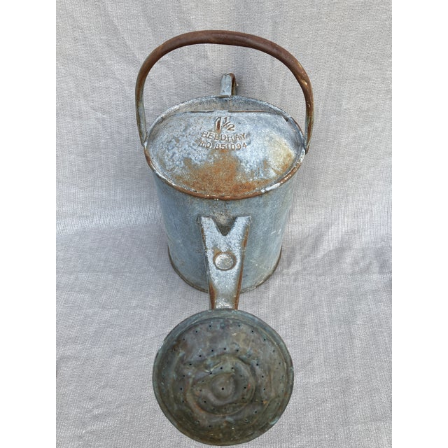 Vintage Galvanized Beldray Watering Can For Sale - Image 4 of 12