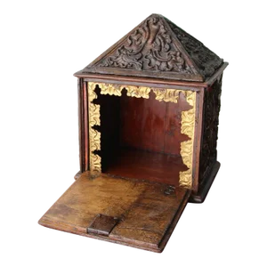 An 18th Century Portuguese Carved and Gilt Wood Church Tabernacle