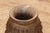 Deep Brown Carved Bulbous Marble Vase For Sale - Image 4 of 9