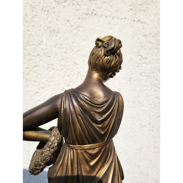 After Canova, Dancer & Musician, 19th Century, Bronze Sculptures, Set of 2 For Sale - Image 11 of 15