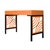 Swirl Writing Desk - Orange For Sale In West Palm - Image 6 of 8