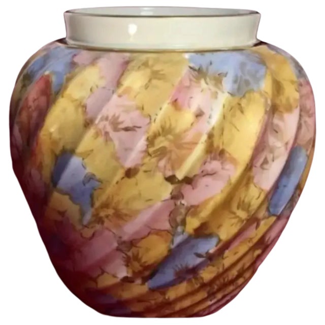 Staffordshire Antique Floral Porcelain Vase Ejd Bodley For Sale - Image 4 of 17
