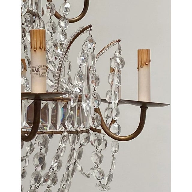 Traditional Extra Large Crystal Chandelier For Sale - Image 3 of 10