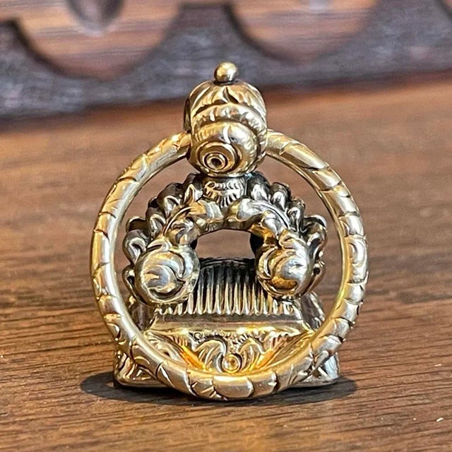 Metal Early 19th Century Georgian Gold Fob "Sarah" 15k Carnelian Pendant For Sale - Image 7 of 12