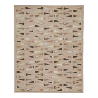 Swedish Geometric Rug by Celerie Kemble for Chairish in Blush, 6'x9' For Sale