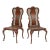 Vintage Traditional Red Lacquer Chinoiserie Chairs - a Pair For Sale