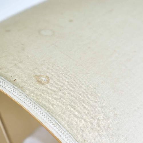 Gold Vintage Frosted Glass Table Lamp Decorated with Leaves For Sale - Image 8 of 10