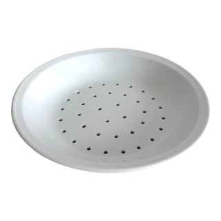 Early 20th Century French Faisselle Strainer Berry Bowl For Sale