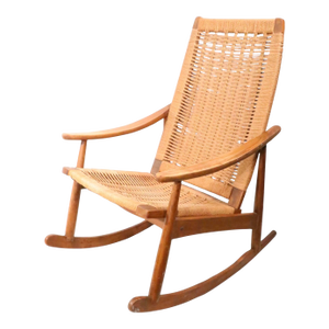 Mid Century Rope Rocker After Wegner