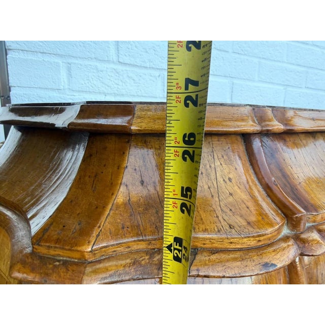 Pair of Antique Italian Rococo Venetian Louis XIV Style Bombe Burl Walnut Chests. For Sale - Image 14 of 17
