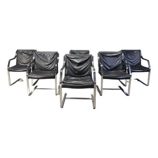 Armchairs by Rudolf Glatzel for Knoll Art Collection, 1980s, Set of 6 For Sale
