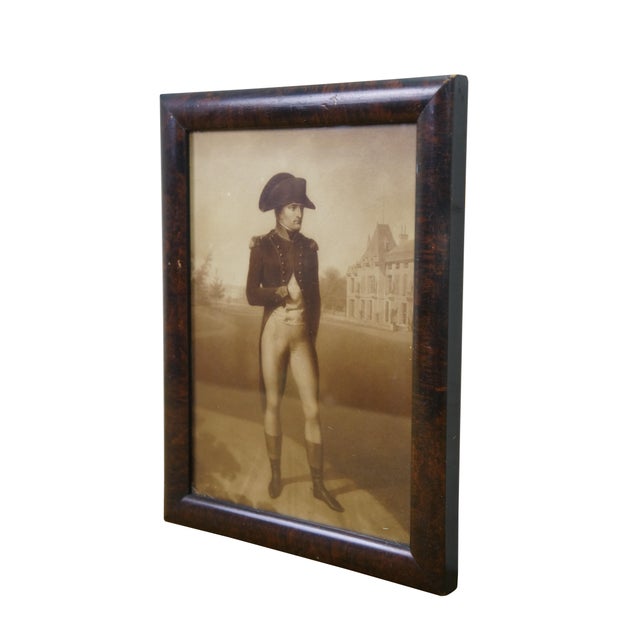 An antique portrait of Napoleon Bonaparte depicted as the First Consul. The original artwork was created by the French...