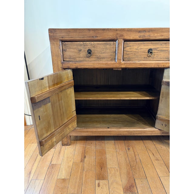 Wood Vintage Asian Console For Sale - Image 7 of 9