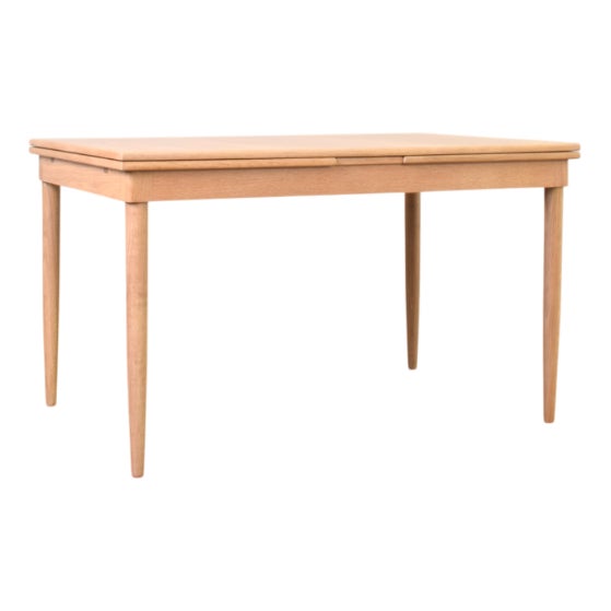 Mid-Century Danish Oak Extendable Dining Table, 1960s For Sale