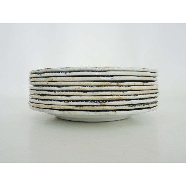 Earthenware Dessert Plates with Fruit Decoration from HB Choisy Le Roi, 19th Century, Set of 10 For Sale - Image 10 of 11