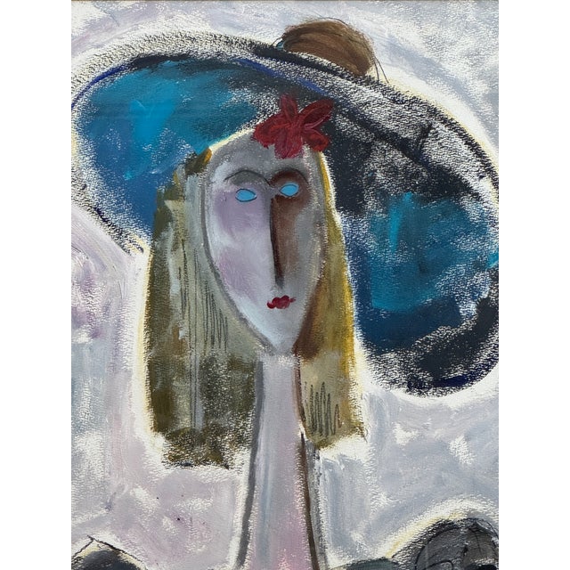 Mid 20th Century Maxine Estachy French Portrait Artist For Sale - Image 5 of 7