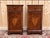 Louis-Philippe Bedside Tables in Walnut and Walnut Burl, Set of 2 For Sale - Image 5 of 5