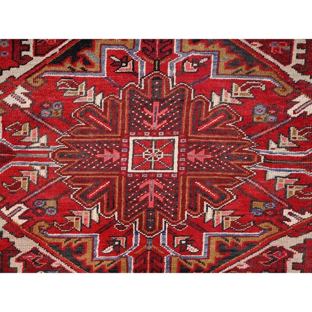1960 Red Vintage Bohemian Persian Rug For Sale In New York - Image 6 of 12