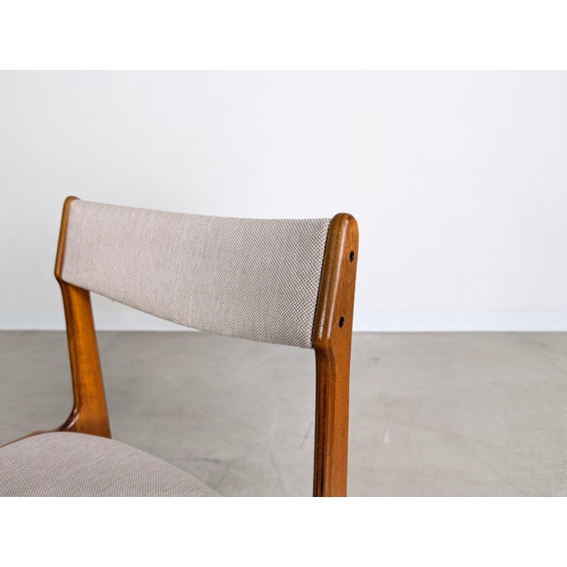 Beige Vintage Chairs in Teak by Erik Buch, Set of 6 For Sale - Image 8 of 10