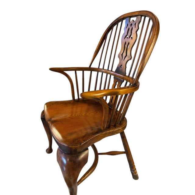 Continental Furniture Company Windsor English Style Dining Chairs - Set of 2 For Sale - Image 11 of 11