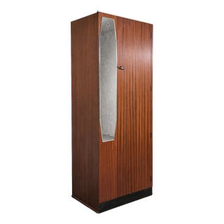 Mid-Century Modern Atomic Teak Single Wardrobe, 1960s For Sale