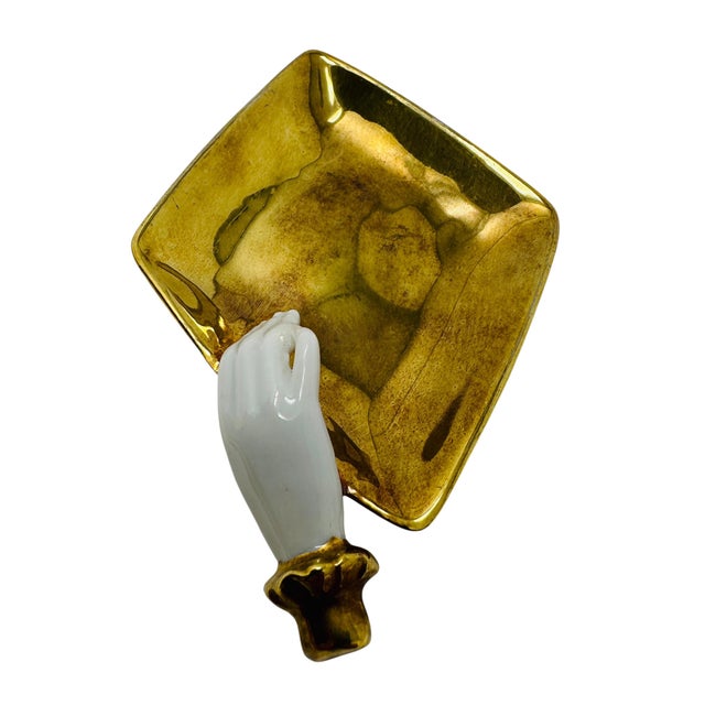 Mid-Century Hollywood Regency 22k Gold Playing Card Suit Trinket Dishes - Set of 4 For Sale - Image 10 of 15